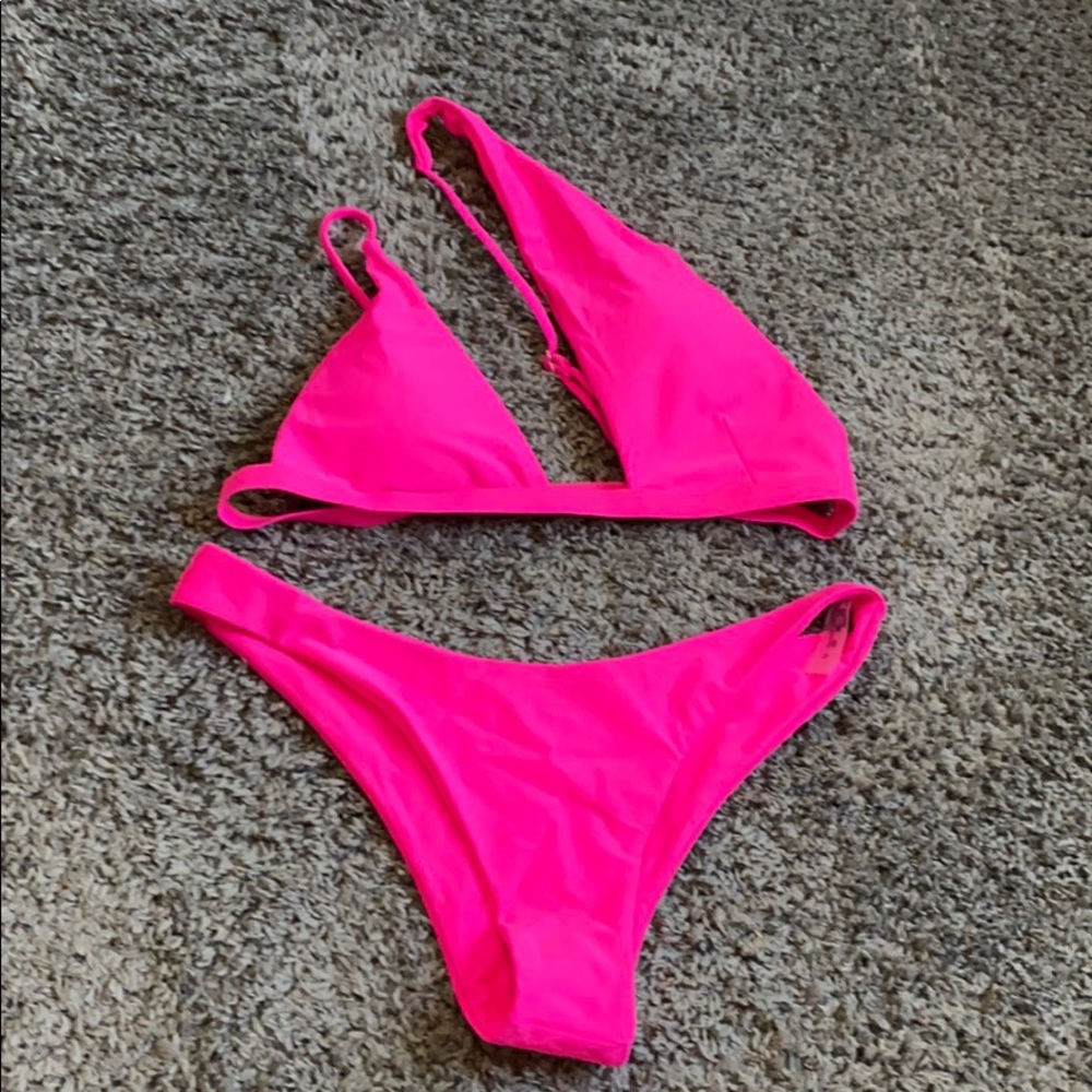 SHEIN HOT PINK BIKINI